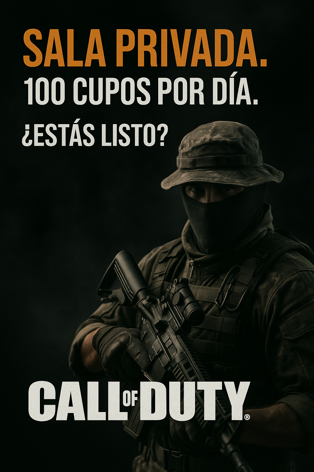 Sala Privada Acceso Mensual (unica vez al mes) Para Call Of Duty Bolivia